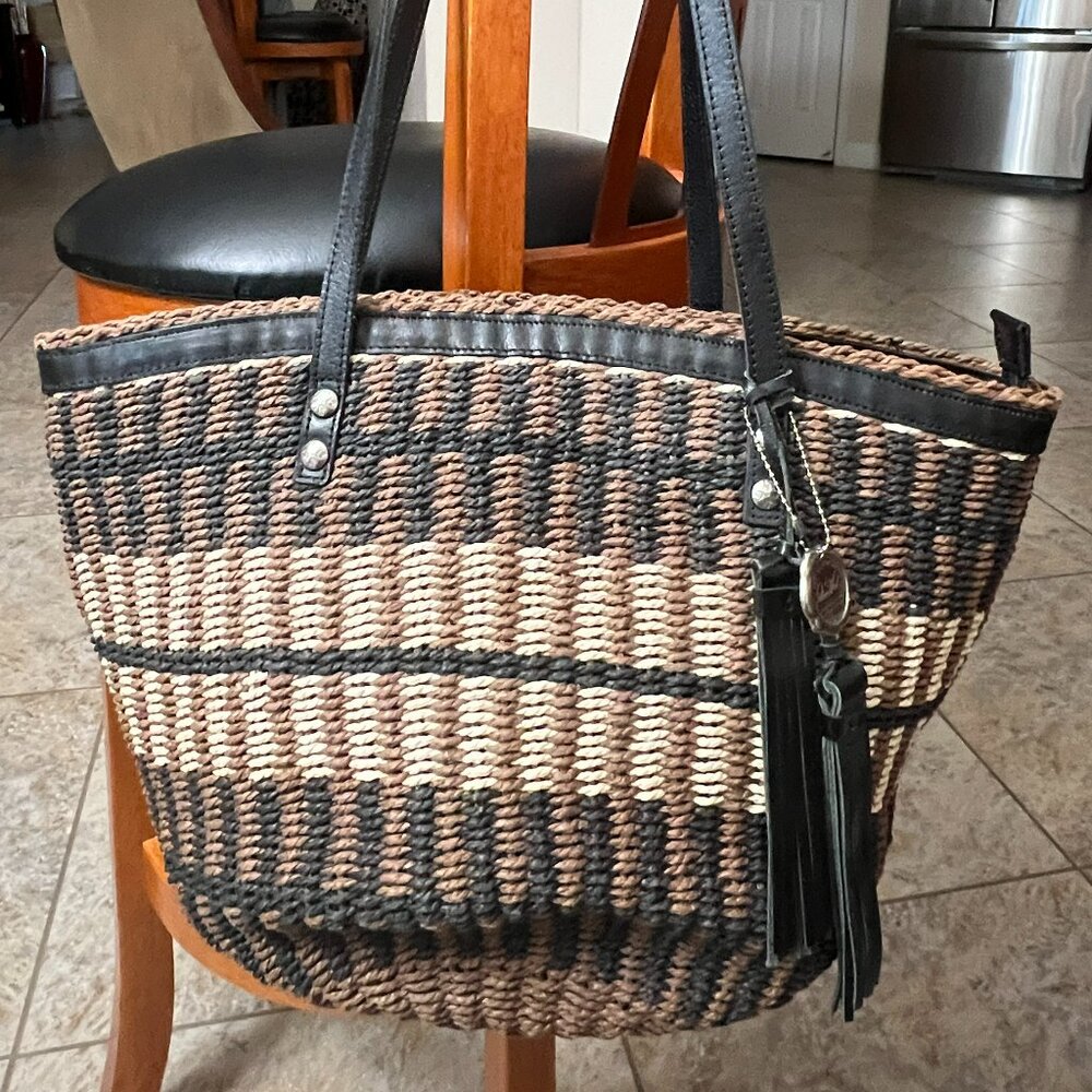 Patricia Nash Sellia Tote -- Specialty Woven Collection